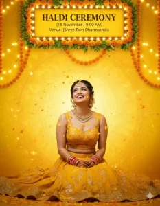 Google Gemini Weeding Haldi Ai Photo Editing Prompts