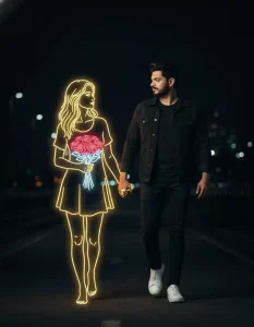 Google Gemini Glowing Girl Trending Ai Photo Editing Prompts