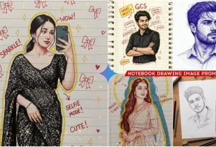 Google Gemini Viral Notebook Drawing Ai Photo Editing Prompts 2025