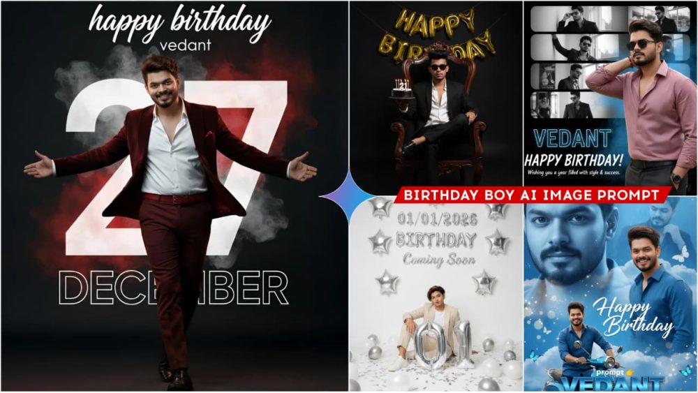 Google Gemini Birthday Ai Photo Editing Prompts 2025