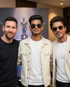 Lionel Messi Ai Photo Editing Prompts Google Gemini With Shahrukh Khan