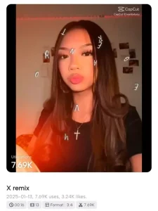 Viral X Remix Capcut Template