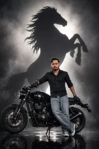 Biker Ai Photo Editing Prompt Gemini