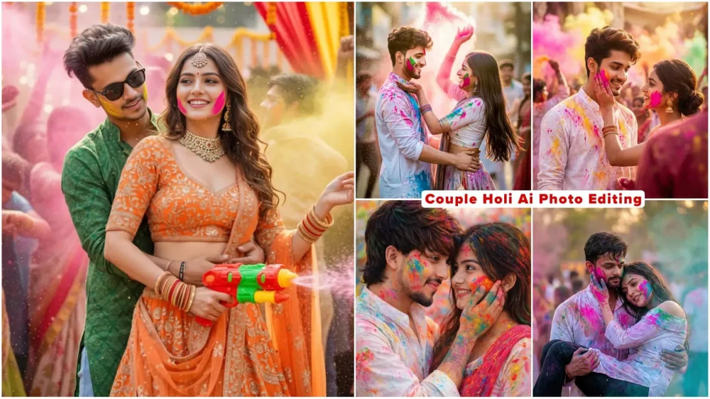 Couples Holi Ai Photo Editing Prompts