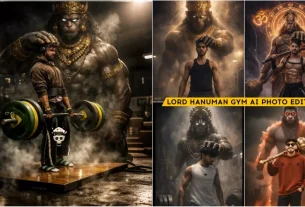 Hanuman Ji Gym Ai Photo Prompts