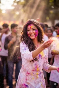 Holi Ai Photo Editing Prompts Realistic Face