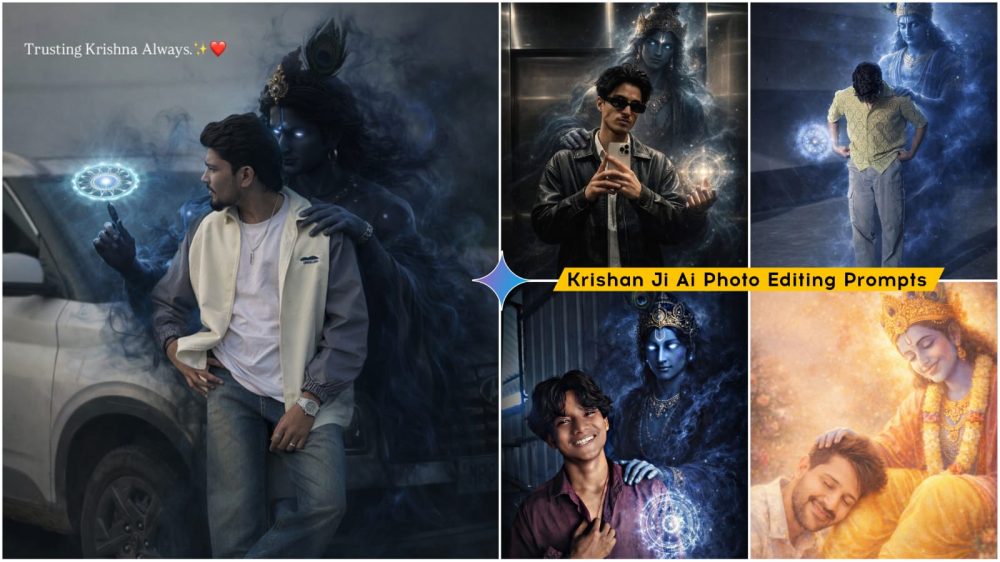Lord Krishna Ai Photo Editing Prompts New Trend