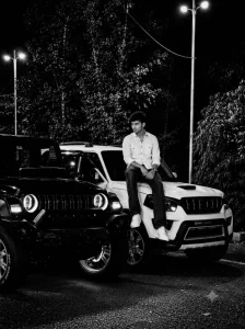 Black And White Car Ai Photo Editing Prompt With Aesthetic Look