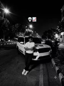 Boys Black And White Car Ai Photo Editing Prompt