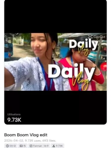Daily Mini Vlog Capcut Template 2026