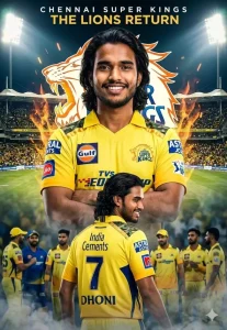 Ipl Cricket Teams Al Photo Editing Prompt Csk