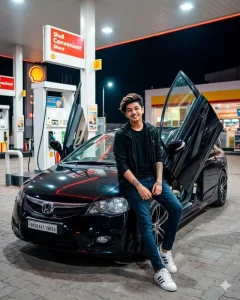 Boys Car Ai Photo Editing Prompts With Realistic Face