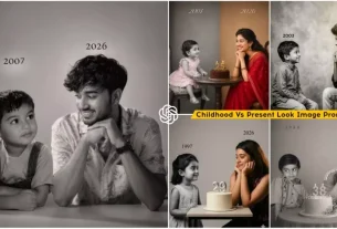 Trending Childhood Vs Present Look Ai Photo Editing Prompts