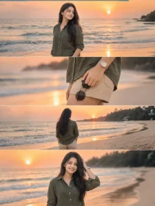 Girls Aesthetic Beach Ai Photo Prompt