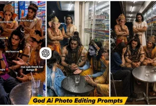 God Meeting Girl & Boy Ai Photo Prompt