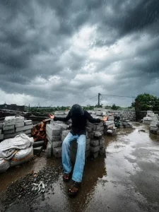 Aesthetic Monsoon Seasion Ai Photo Editing Prompt Boys