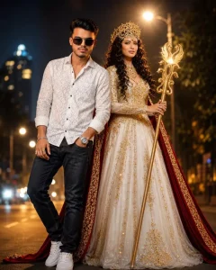 Boy With Rani Pari Ai Photo Editing Prompts