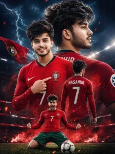 Boys Fifa World Cup Ai Photo Editing Prompt