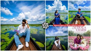 Lake Boat Ai Photo Editing Prompt