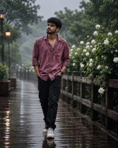New Trend Boys Monsoon Seasion Ai Photo Editing Prompt