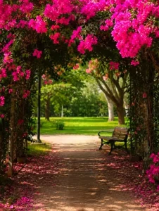 Bougainvillea Flower Ai Photo Background Hd