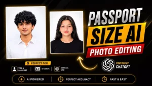Normal To Passport Size Ai Photo Editing Prompt