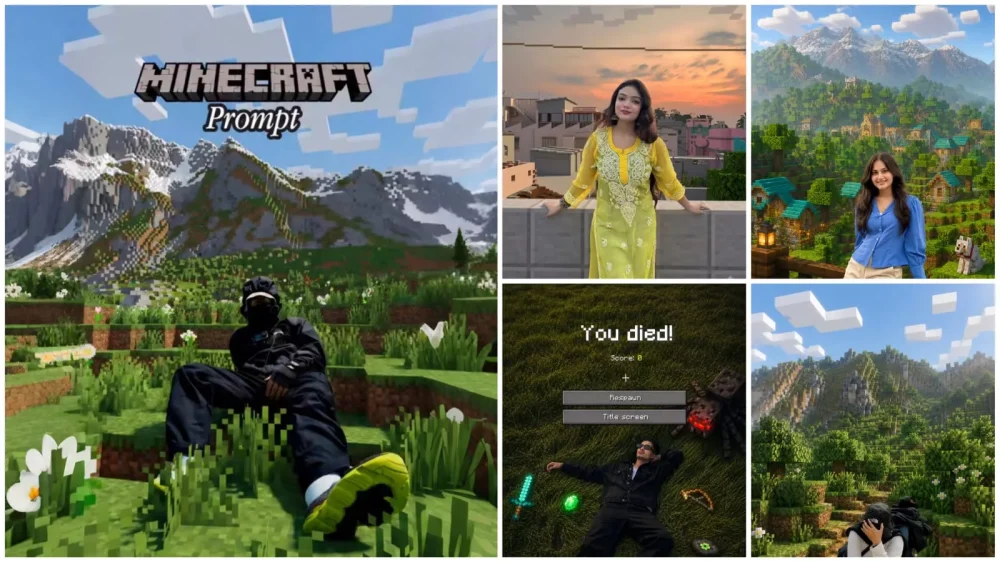 Minecraf Effect Ai Photo Editing Prompt Chatgpt