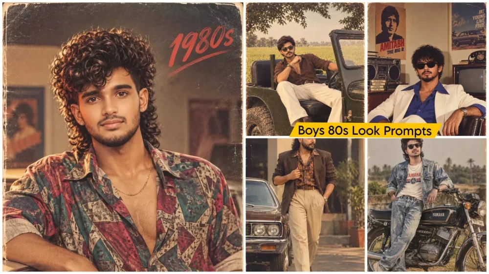 Boys 80s Look Ai Photo Prompt Chatgpt