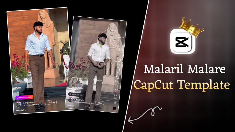 Malaril Malare Capcut Template 2026